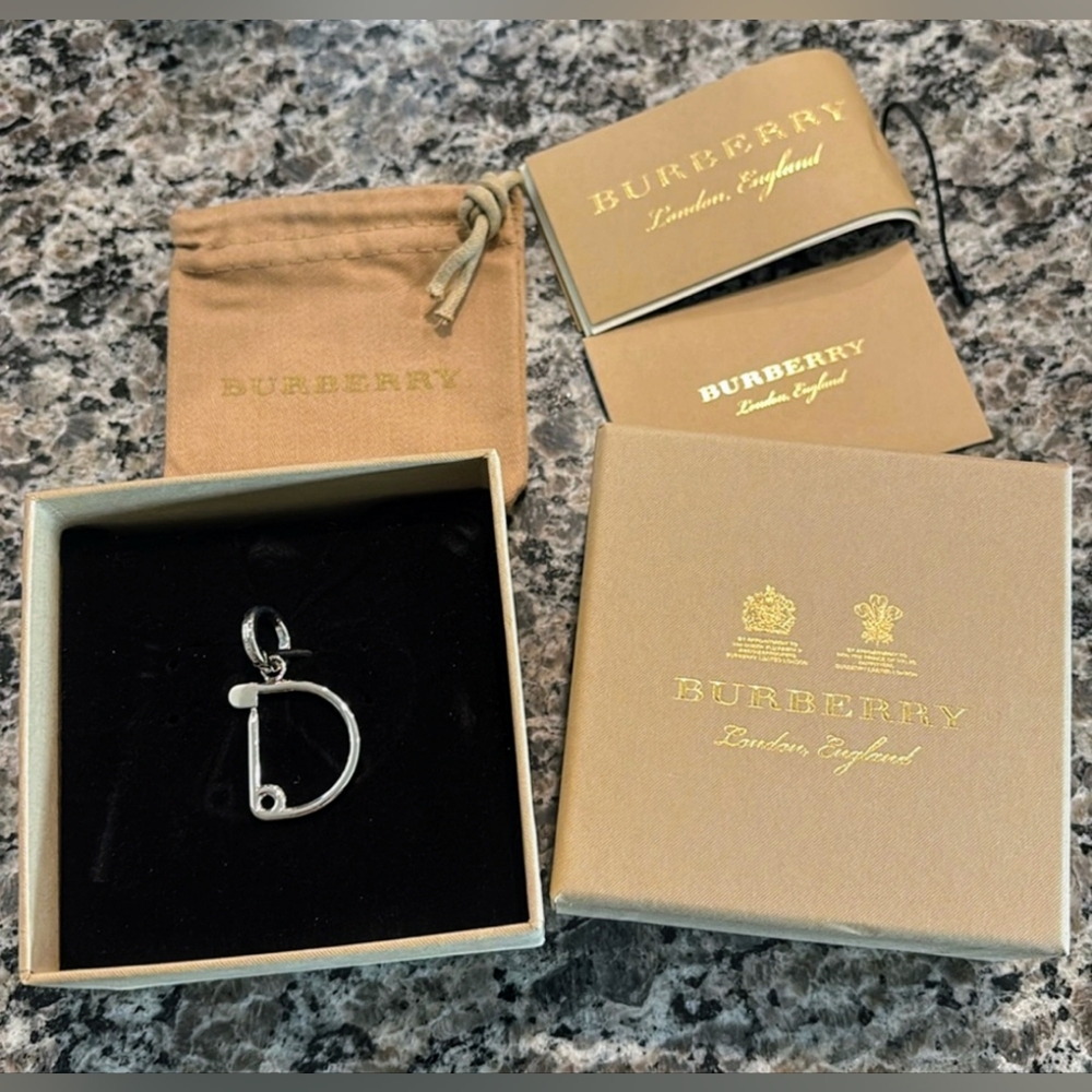 Burberry Charm Letter "D" NIB